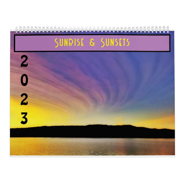 2023 Sonnenaufgang & Sonnenuntergänge | Idaho Kalender (Titelbild)