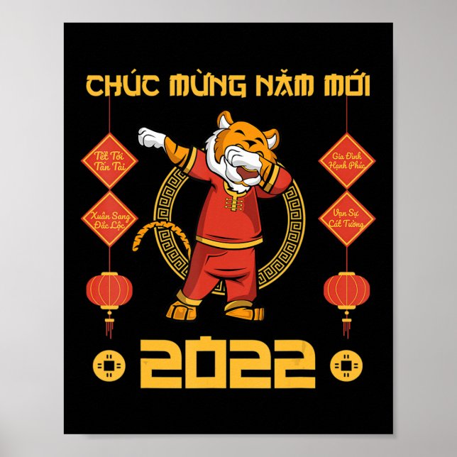 2023 Vietnamesischer Lunar Neujahr Chuc Mung Nam M Poster (Vorne)