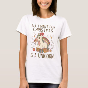 2023 Weihnachten Einhorn Wish T-Shirt