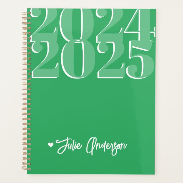 2024 - 2025 Étudiant vert personnalisé (Devant)