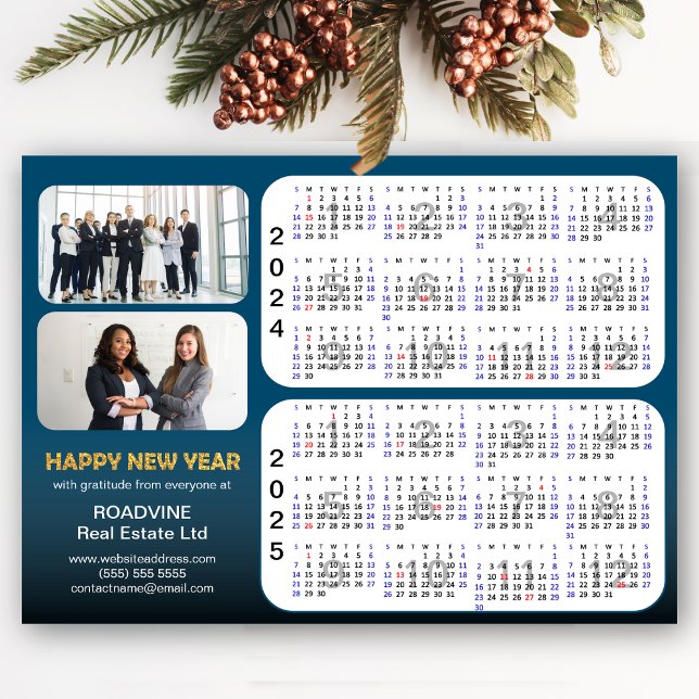 2024 2025 Kalender Corporate 2 Foto Blue Magnetic Magnetkarte (Von Creator hochgeladen)