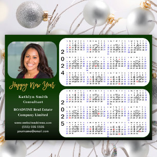 2024 2025 Kalender Foto für Unternehmen Green Magn Magnetkarte