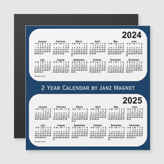 2024-2025 Polizei-Kasten-blauer 2-jähriger Magnetkarte (Vorne/Hinten)