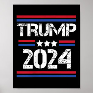 2024 2 Seite Ich stimme für verurteilten Felon Poster