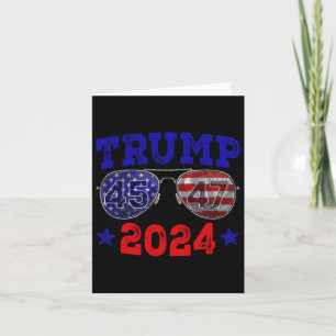 2024 45 47 Amerikanische Flaggenschlange Trump 202 Karte
