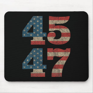 2024 45 47 Vintage amerikanische Flagge Retro 4547 Mousepad