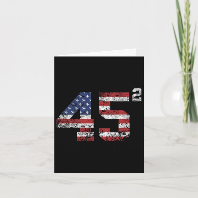 2024 45 Square Second Term USA Vintag Karte (Vorderseite)