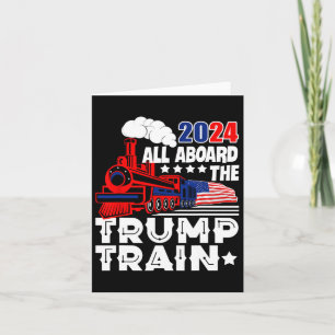2024 Alle an Bord der Trump-Bahn US-amerikanische  Karte