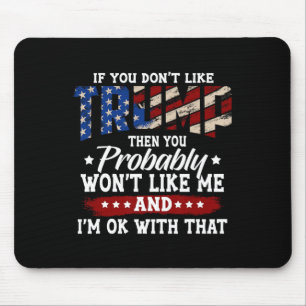 2024 Amerikanische Flagge 4. Juli Trump 2024 Mousepad