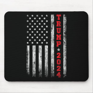 2024 Amerikanische Flagge Vintag Mousepad