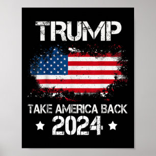 2024: Amerikas Flaggenwahl rückgängig machen Poster