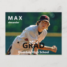 2024 Ankündigung des Abschlusses des Baseball-Foto