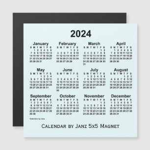 2024 Azure Kalender von Janz 5x5 Magnet