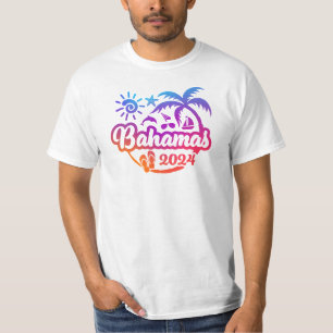2024 Bahamas Urlaub oder Trip Design T-Shirt
