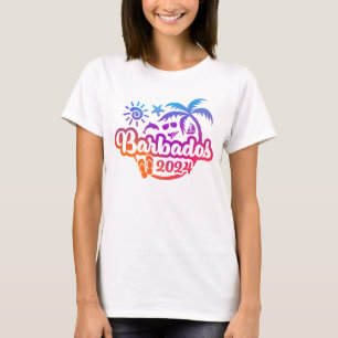 2024 Barbados Karibischer Urlaub oder Ausflug T-Shirt
