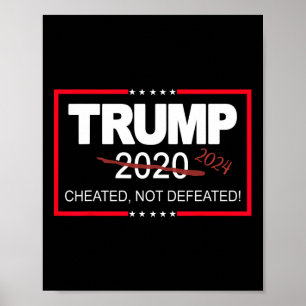 2024 betrogen nicht besiegt Rett und nehmen Amerik Poster