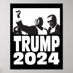 2024 Bulletproof Teflon Don Kundgebung Shooting Fi Poster