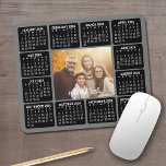 2024 Calendar with Foto in the Center Grey Mousepad<br><div class="desc">Eine Foto-Collage mit einem Kalender 2024 und einem Raum zum Hinzufügen von Text. Eine tolle Möglichkeit, Ihr LieblingsFoto das ganze Jahr hindurch zu zeigen. Ein lustiger Artikel für das neue Jahr, der im Büro oder auf der Zuhause verwendet werden kann. Um die Farben im Hintergrund und Kalender zu ändern, klicken...</div>