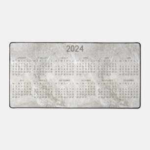2024 Calendrier Marbre Arrière - plan Photo Design