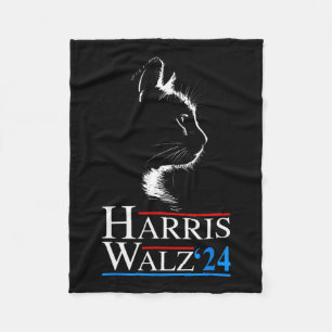 2024 Cat Election Kamala Harris Tim Walz 202 Fleecedecke