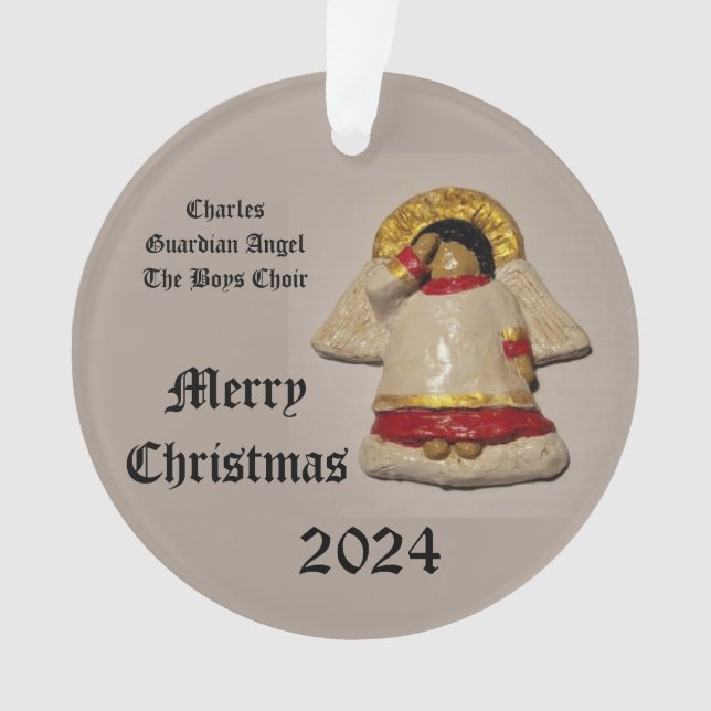 2024 CHARLES MERRY CHRISTMAS GUARDIAN ANGEL ORNAMENT (Vorderseite)