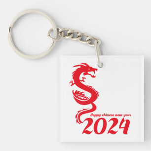 2024 Chinesisches Neujahr: Glückliches Jahr des Dr Schlüsselanhänger
