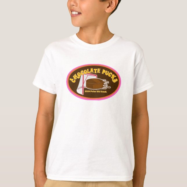 2024 Chocolat Sud 10U Chocolat Pucks T-shirt enfan (Devant)