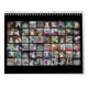 2024 Custom Modern Family 60 Foto Collage - schwar Kalender (Rückseite)