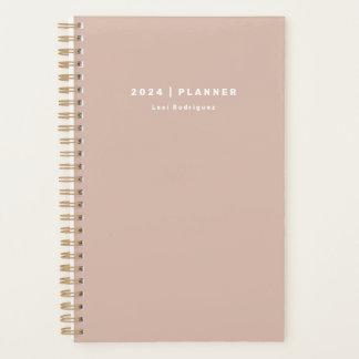 2024 Dusty Pink Weekly Mois Non Daté Planificateur