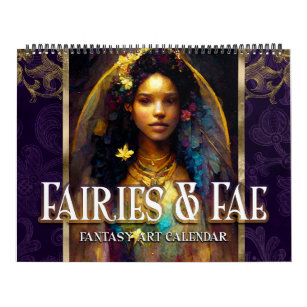 2024 Fairies & Fee 5 Fantasy Art Calendar Kalender