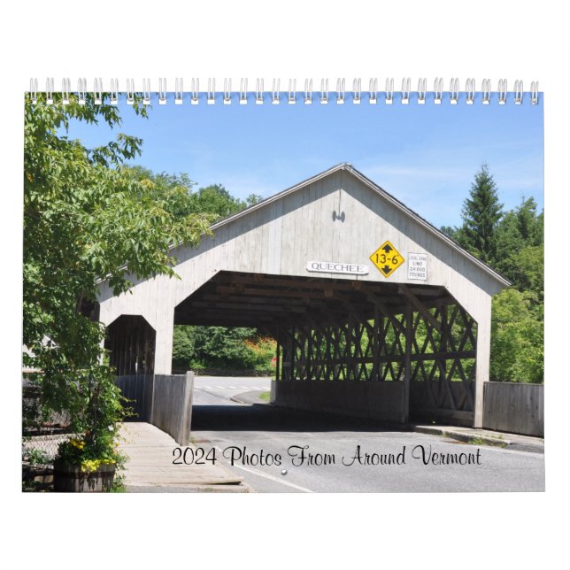 2024 Fotos aus dem Kalender von Vermont (Titelbild)