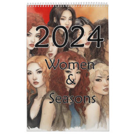 2024 Frauen und Jahreszeiten Kalender