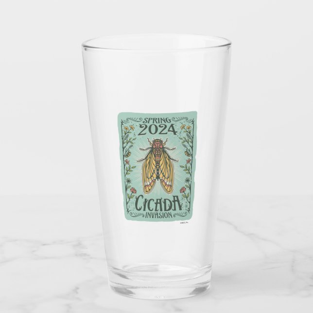 2024 Frühjahr Cicada Invasion Glas (Vorderseite)