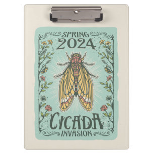 2024 Frühjahr Cicada Invasion Klemmbrett