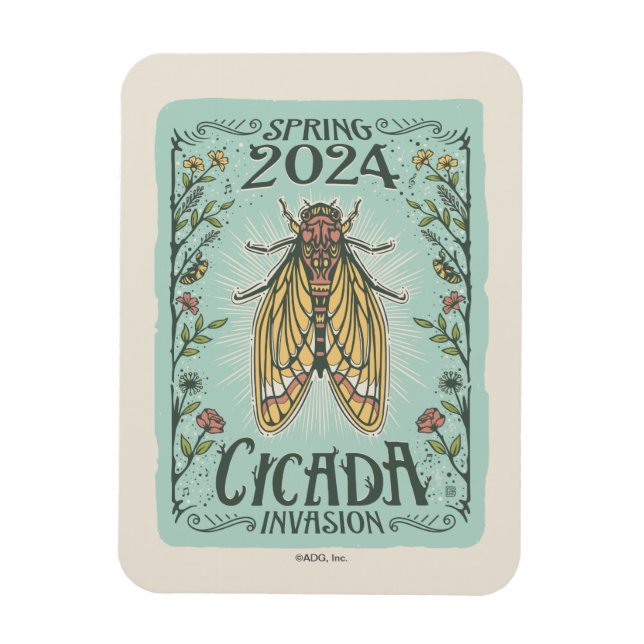 2024 Frühjahr Cicada Invasion Magnet (Vertikal)