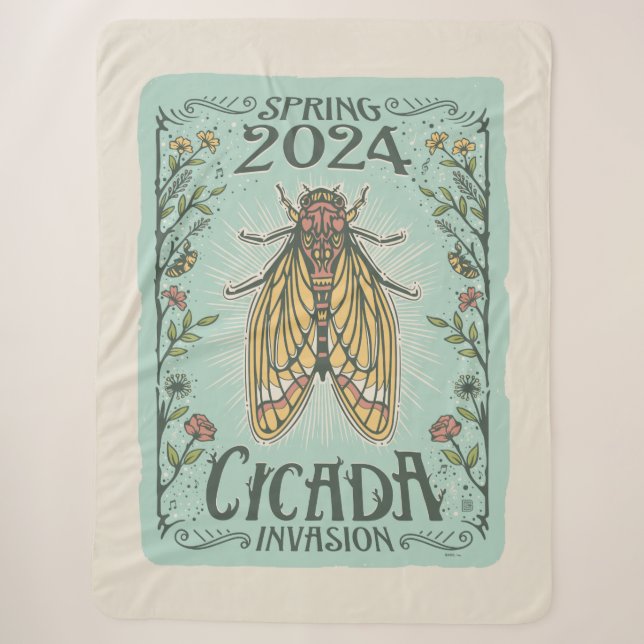 2024 Frühjahr Cicada Invasion Sherpadecke (Vorderseite)
