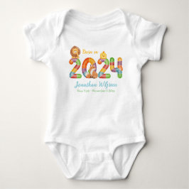 2024 geborenes Geschenk für personalisierte Kleink Baby Strampler