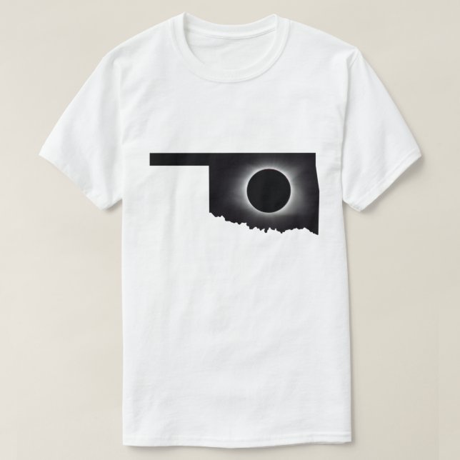 2024 Gesamter Solar Eclipse Oklahoma T - Shirt (Design vorne)