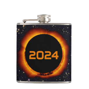 2024 Gesamter Sonnenstuhl Datum Starry Sky Flachmann
