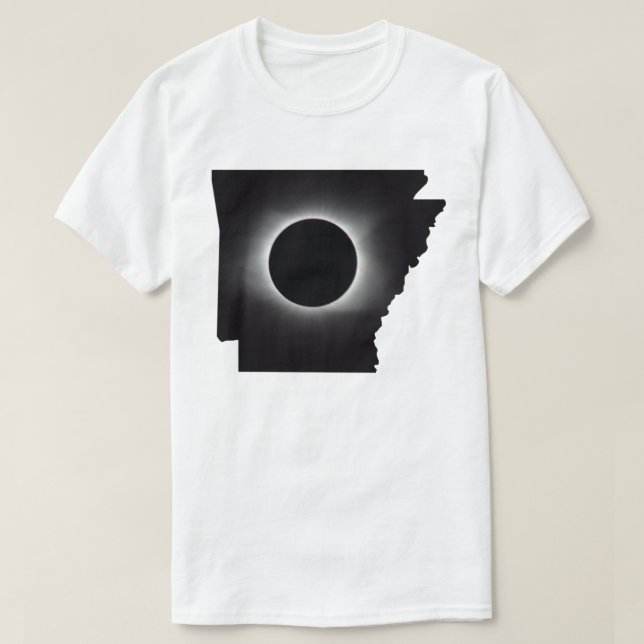 2024 Gesamter T - Shirt Solar Eclipse Arkansas (Design vorne)