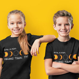 2024 Gesamtsolarausklipse Custom Town and Staat T-Shirt