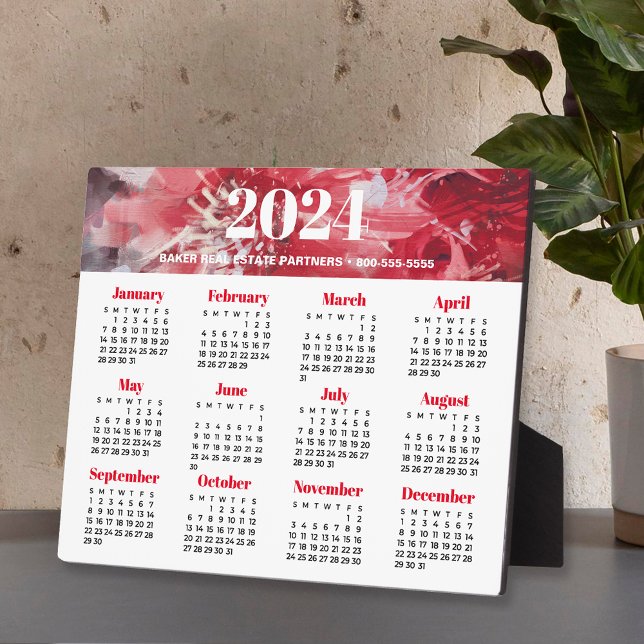 2024 Geschäftskalender Easel Plaque Fotoplatte (Von Creator hochgeladen)