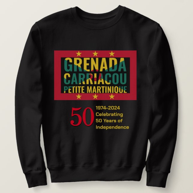 2024 GRENADA 50 Jahre Unabhängigkeit Sweatshirt (Design vorne)