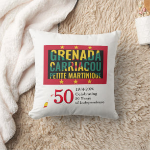 2024 GRENADIAN 50 Jahre Unabhängigkeit Kissen