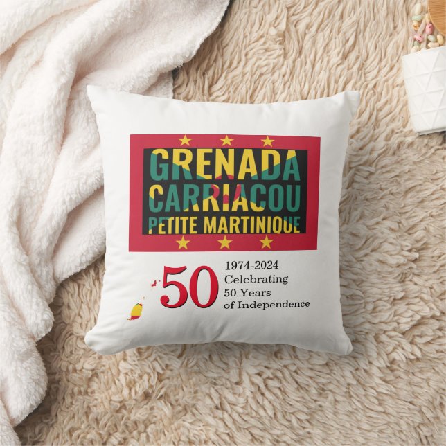 2024 GRENADIAN 50 Jahre Unabhängigkeit Kissen (Decke)