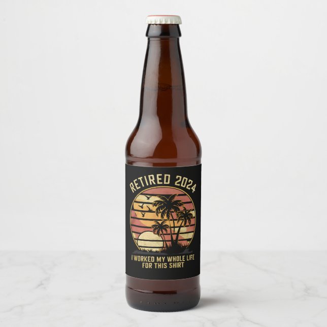2024 habe ich mein ganzes Leben lang gedauert Bierflaschenetikett (Vorderseite)