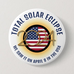2024 INSGESAMT SOLAR ECLIPSE USA BUTTON