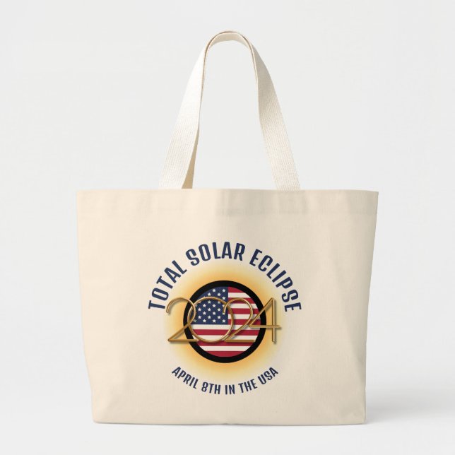 2024 INSGESAMT SOLAR ECLIPSE USA JUMBO STOFFBEUTEL (Vorne)