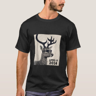 2024 Insgesamt Sun Moon Eclipse 8. April Rehbeobac T-Shirt