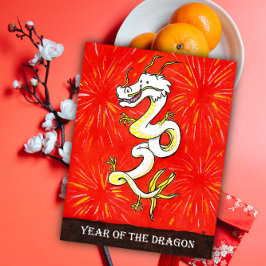 2024 Jahr der Postkarte des Drachen